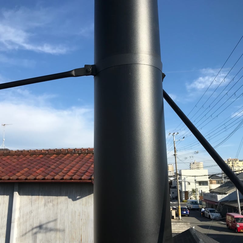 耐熱黒塗装断熱二重煙突150mm(6インチ)用 ルーフ・サポート 耐熱黒塗装断熱二重煙突150mm(6インチ)用 ルーフ・サポート