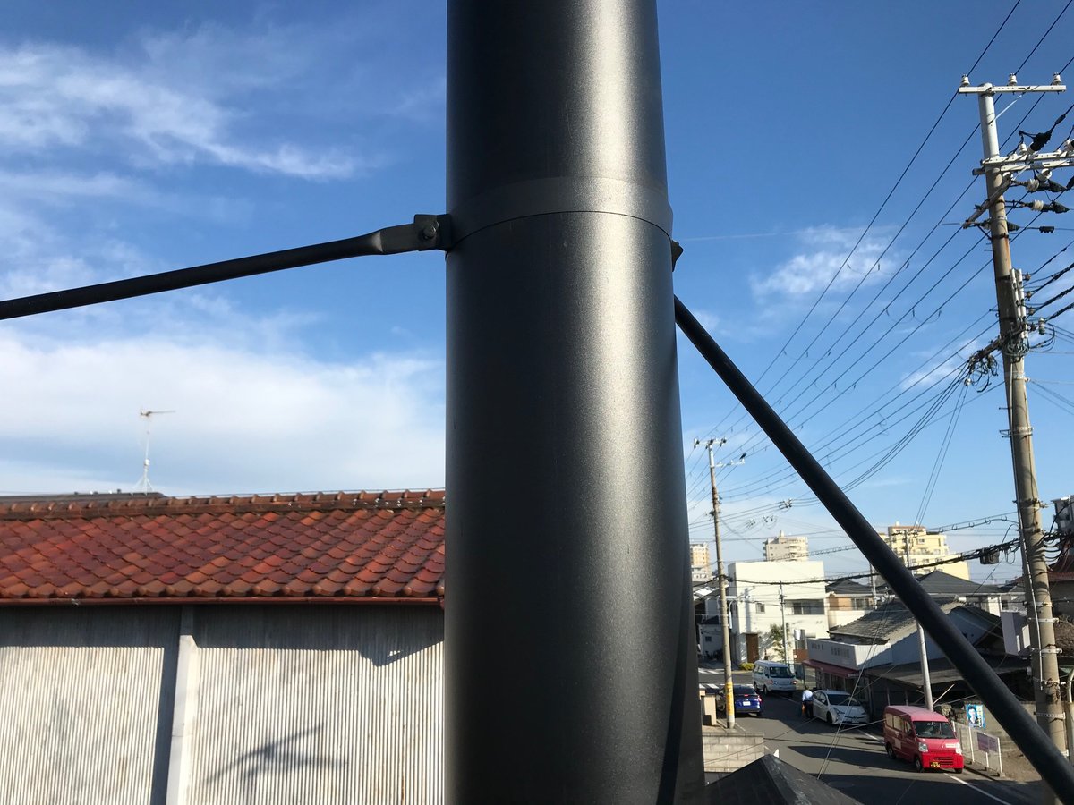 耐熱黒塗装断熱二重煙突150mm(6インチ)用 ルーフ・サポート 耐熱黒塗装断熱二重煙突150mm(6インチ)用 ルーフ・サポート