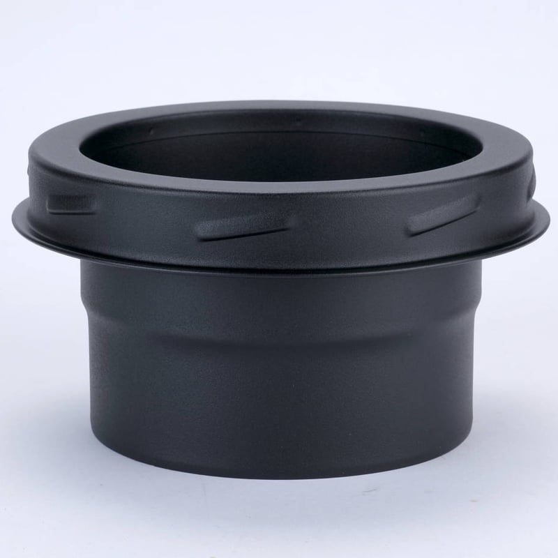 New 耐熱黒塗装断熱二重煙突 アダプター(150-200) ロック式 New 耐熱黒塗装断熱二重煙突 アダプター(150-200) ロック式