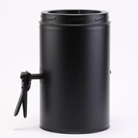 New 耐熱黒塗装断熱二重煙突　ダンパー（150-200） ロック式