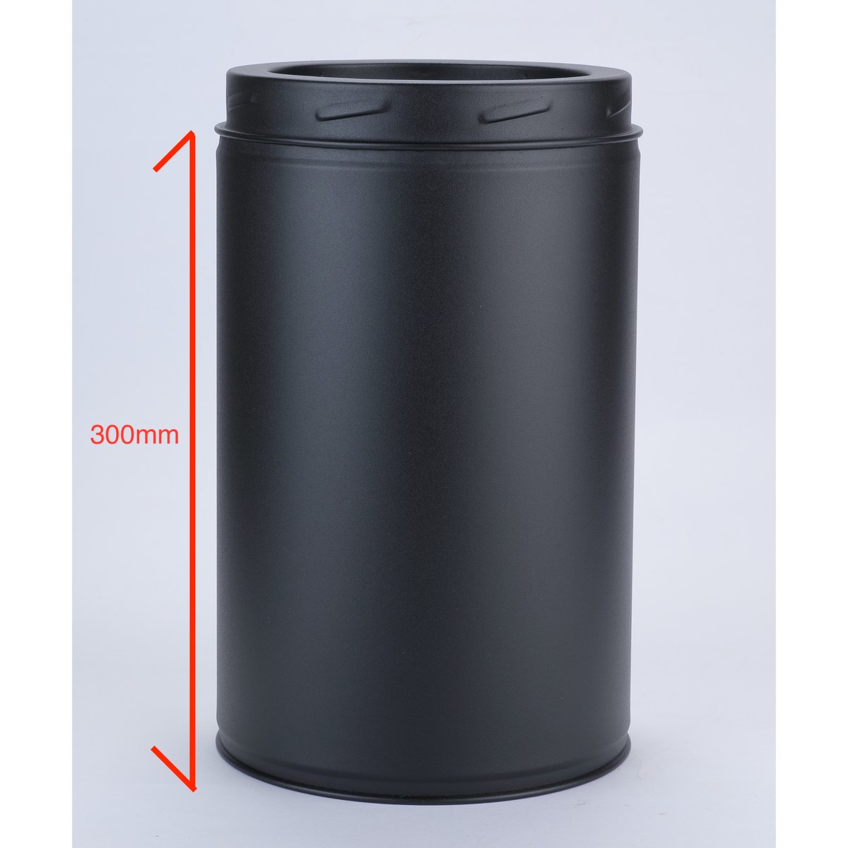 New 耐熱黒塗装断熱二重煙突 300mm（150-200） ロック式