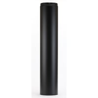 New 耐熱黒塗装断熱二重煙突　1000mm（150-200） ロック式