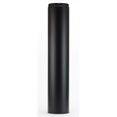 New 耐熱黒塗装断熱二重煙突　1000mm（150-200） ロック式