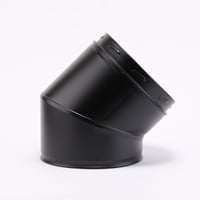New 耐熱黒塗装断熱二重煙突　45°Bend（150-200） ロック式