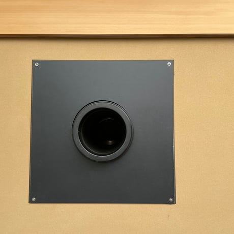 耐熱黒塗装断熱二重煙突150mm(6インチ）用　ウォール・ステイ