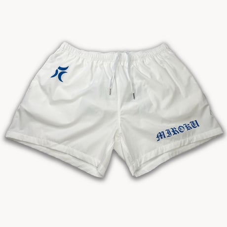 ３６９ logo swim shorts "White"