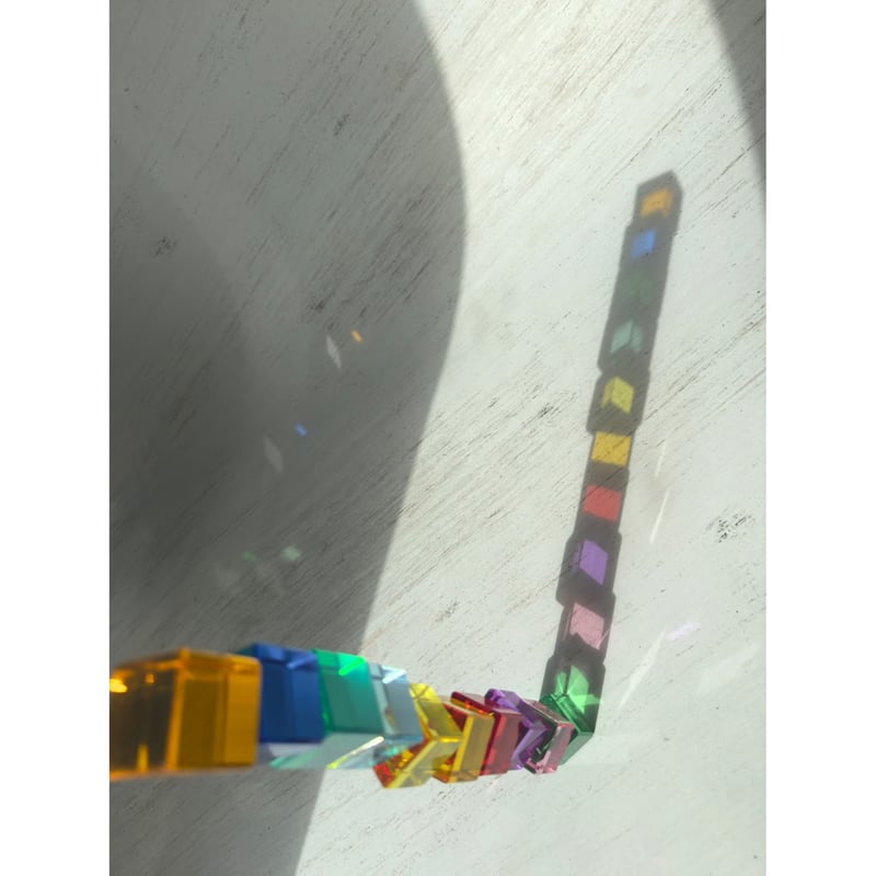 glass-roots Kubire クビレ　マルチカラー REGENBOGENLAND】虹のかけら 50pcs ※木箱付き 【メーカー取寄せ商品】