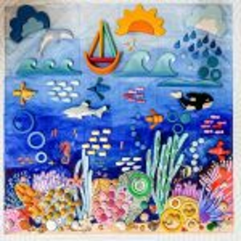 Wonderie プレイクロス Amongst corals wonderie】プレイクロス Amongst corals （1m×1m) | METSÄ