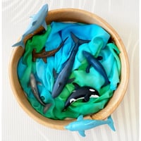 BAUSPIEL 】カラートライアングル ラージ 54pcs ※木製トレー付き