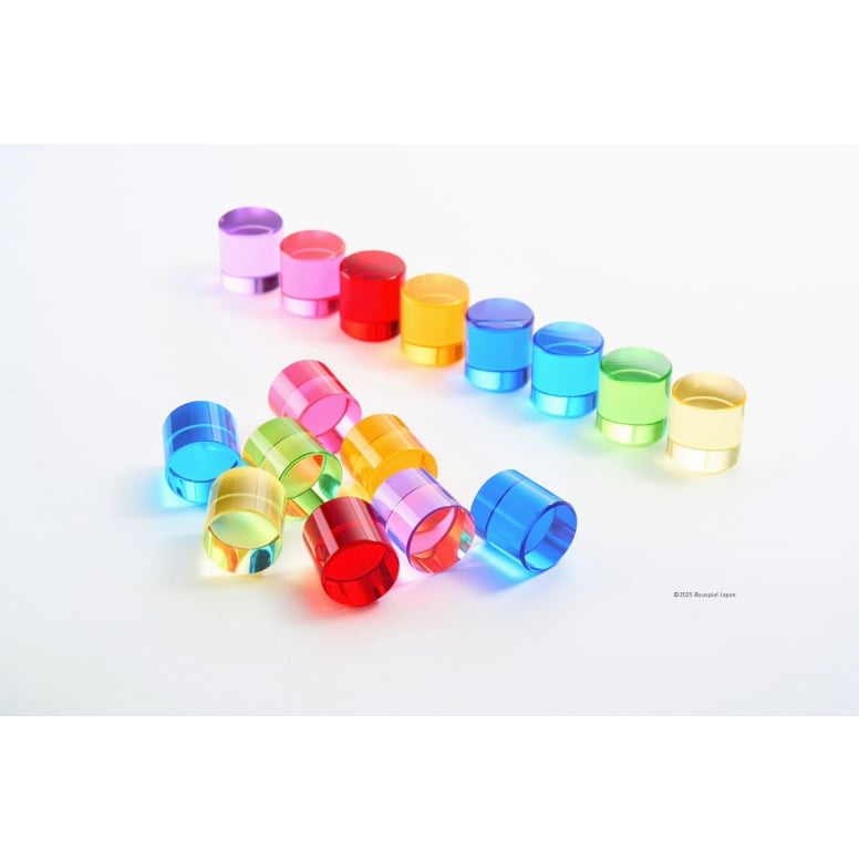 BAUSPIEL ルーセントシリンダー64個 BAUSPIEL 】ルーセントシリンダー 64pcs ※木製トレー付き 【次回入荷分