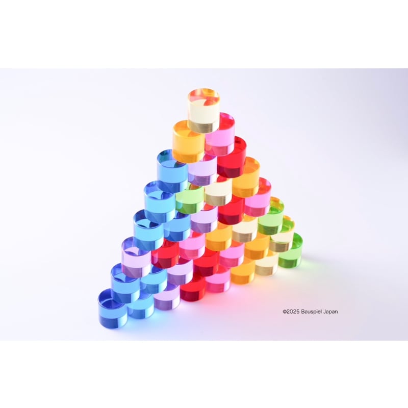 BAUSPIEL 】ルーセントシリンダー 64pcs ※木製トレー付き 【次回入荷分