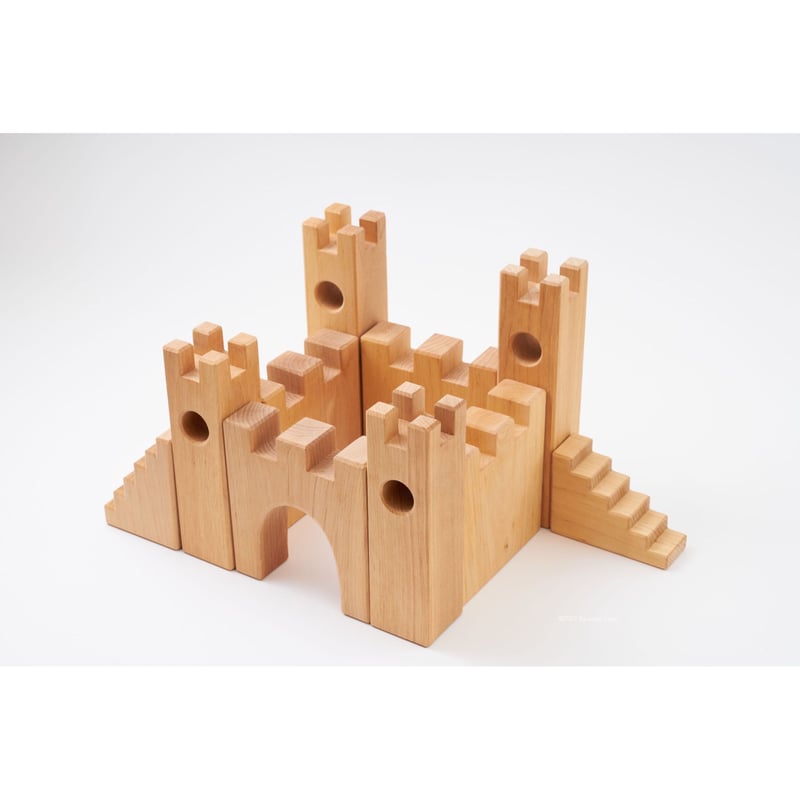 バウシュピール ナイトキャッスル 木製 城 積み木 積木 ブロック 知育玩具 BAUSPIEL 】ナイトキャッスル【次回入荷分予約（9月下旬以降