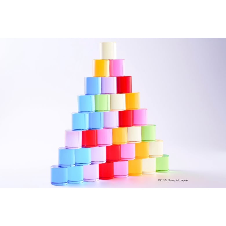 BAUSPIEL 】ルーセントシリンダー 64pcs ※木製トレー付き 【在庫あり