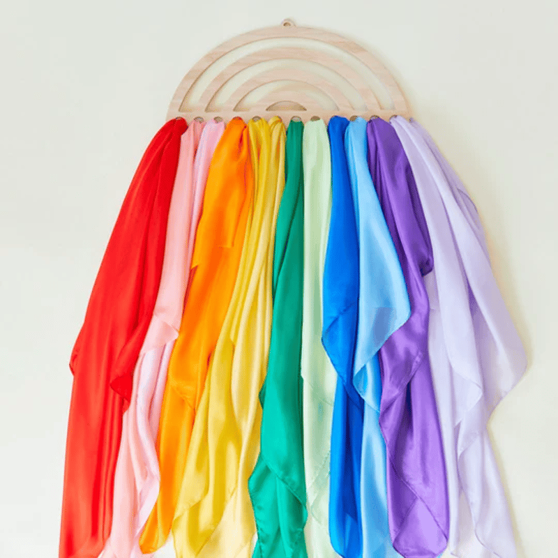 サラズシルク】Large Rainbow Playsilk Display | METSÄ