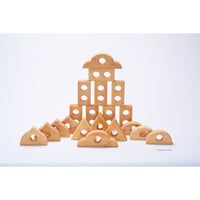 BAUSPIEL コーナーブロック50個セット木箱付 BAUSPIEL 】コーナーブロックカラー50PCS 【メーカー取り寄せ