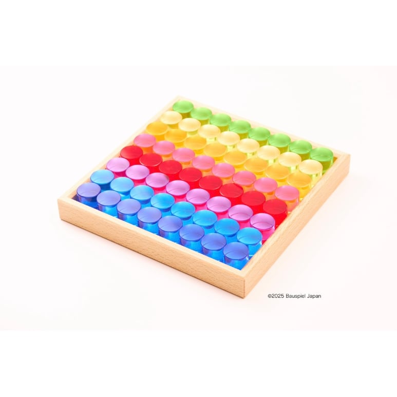 BAUSPIEL 】ルーセントシリンダー 64pcs ※木製トレー付き 【次回入荷分