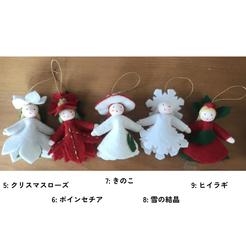 青の妖精リース（クルトン） Ambrosius】 冬の妖精2024 ハンギングドールズ各種 その1【取寄せ商品