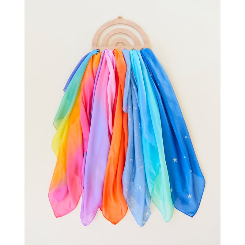 サラズシルク】Rainbow Playsilk Display | METSÄ