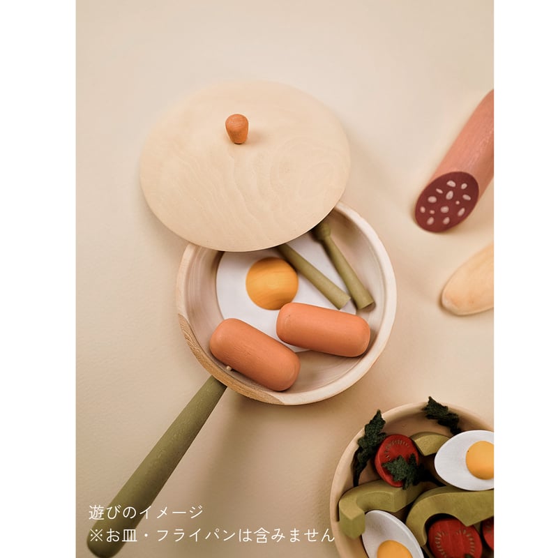 SABO CONCEPT】WOODEN PLAY FOOD SET / BREAKFAST