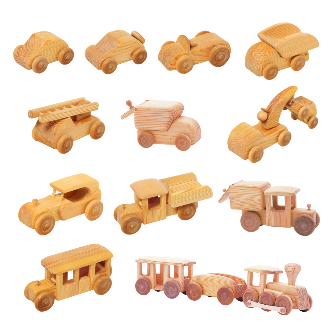 希少 デットストック 木製 おもちゃ 北欧 DEBRESK おもちゃ 木製 乗り物 ミニカー デブレスカ 北欧の