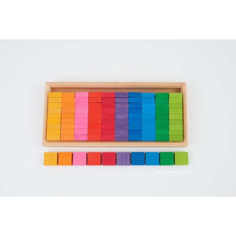 BAUSPIEL】モザイクタイル 100PCS ※木製トレー付き | METSÄ