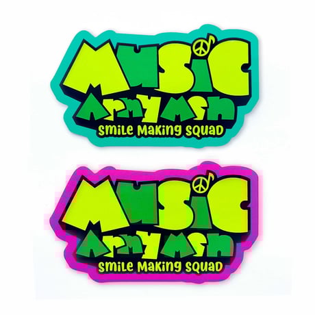 MAMロゴステッカー"Smile Making squad"（笑顔を作る部隊）  小サイズ