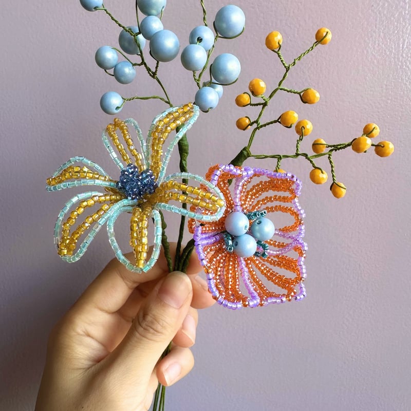 ビーズフラワー ブーケ monpic´ オリジナルブーケ ビーズフラワー