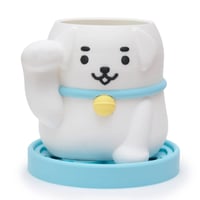 まねき犬ポット・しろい犬