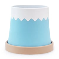 富士山ポット＆マンホール風受け皿