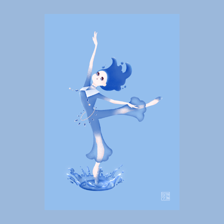 【深海7海】水の精【ポストカード】