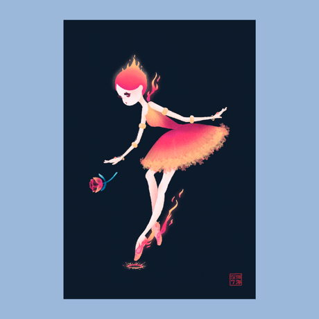 【深海7海】火の精【ポストカード】