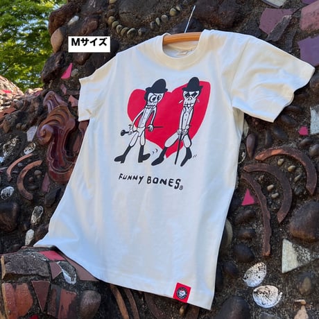 Clockwork Orange de Tシャツ-  ナチュラル＋記念バッジ（S〜XL）White Adult Short Sleeve/ English description below