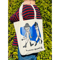 BLUE HEART TOTEトートバッグ（送料無料） Canvas Eco- bag / English description below