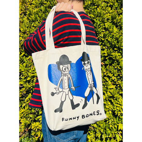 BLUE HEART TOTEトートバッグ（送料無料） Canvas Eco- bag / English description below