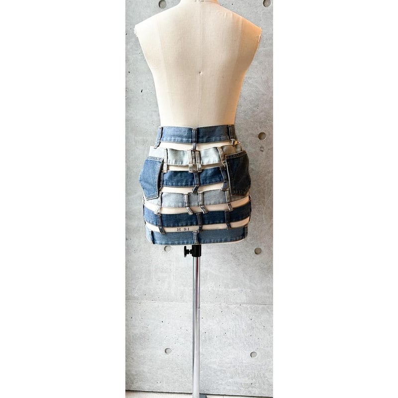 HANGRY & ANGRYツギハギスカート ツギハギデニムスカート | RENTAL COSTUME MOGU
