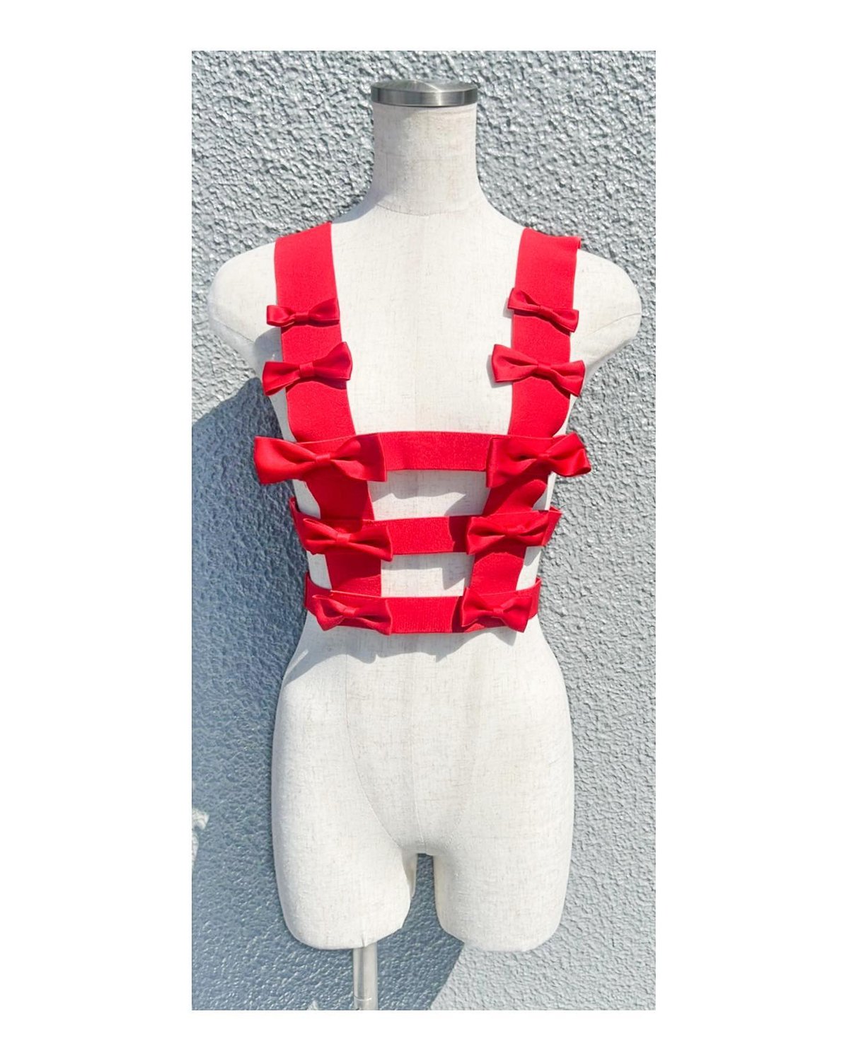 リボンハーネス RED HEIHEI ヘイヘイリボンハーネスRED赤タグ付き