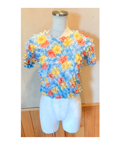 vintageくしゅトップス
