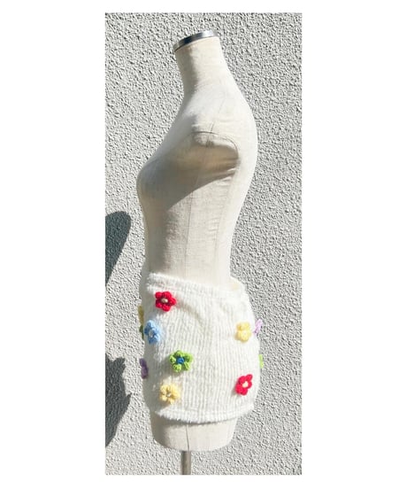 ニットフラワースカート