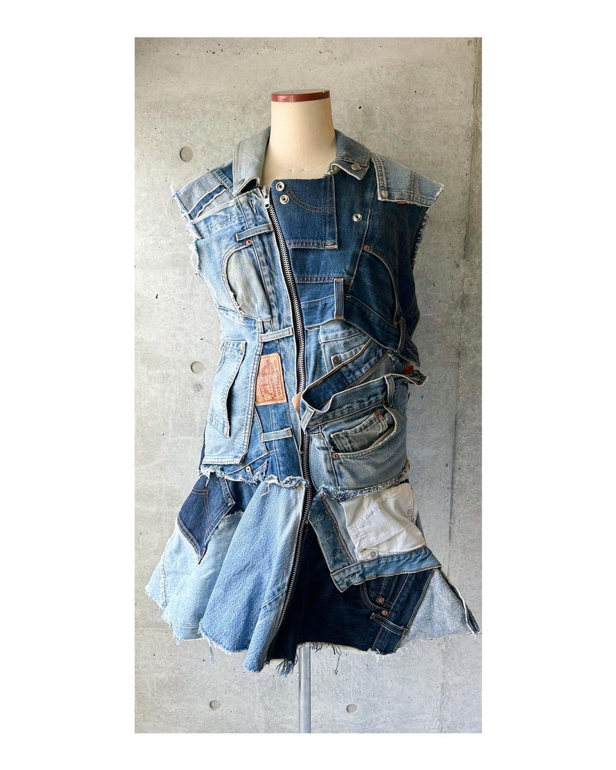 オリジナルデニムリメイクワンピース | MOGU RENTAL