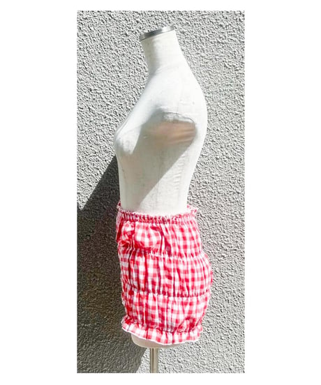チェックパンツ