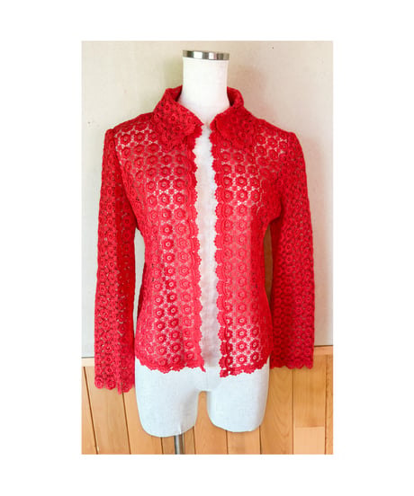 花柄レースジャケット