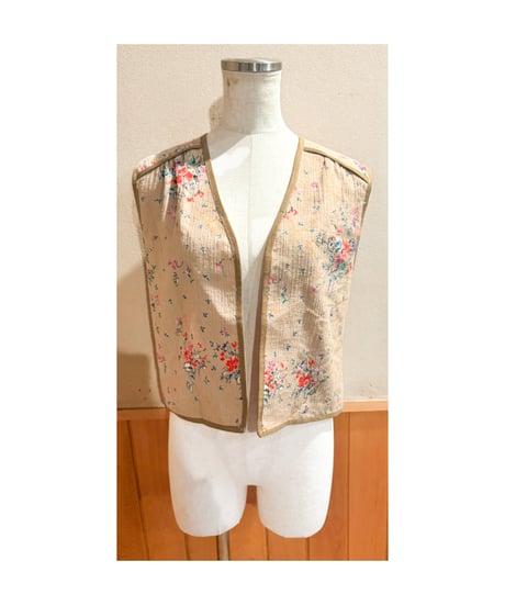 花柄vintageベスト