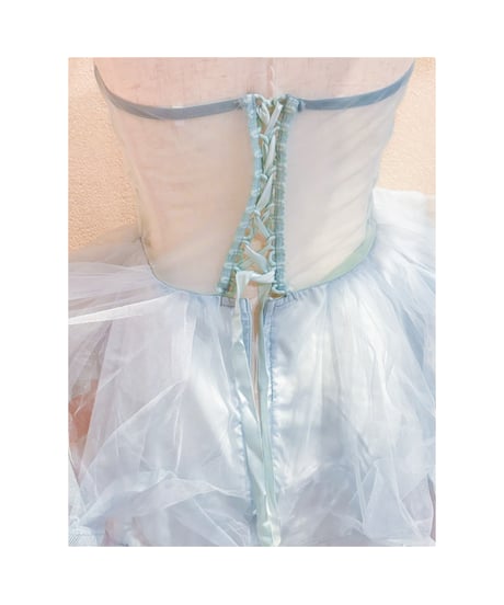 チュールコルセットビスチェ
