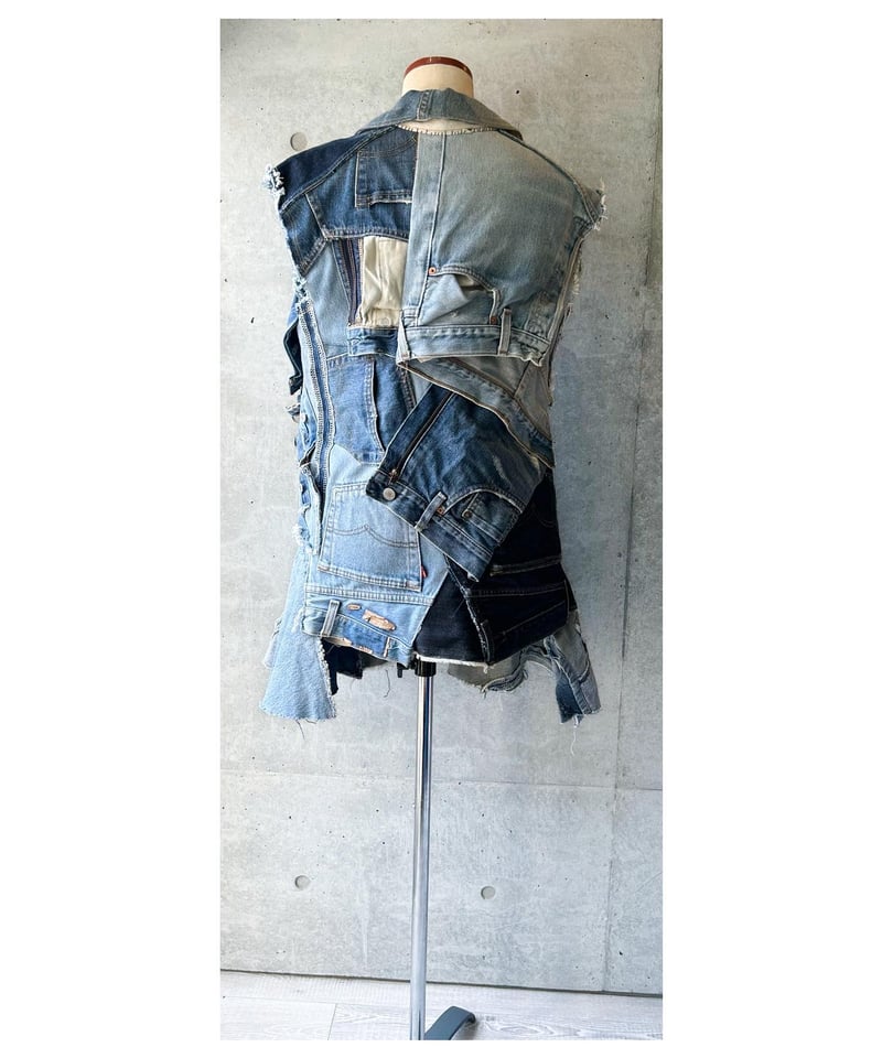 オリジナルデニムリメイクワンピース | MOGU RENTAL