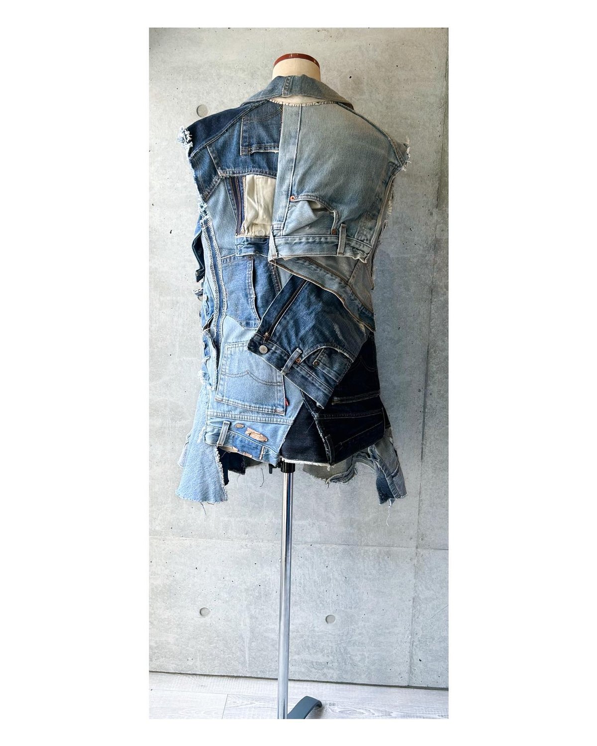 デニムリメイクワンピース NO.68S オリジナルデニムリメイクワンピース