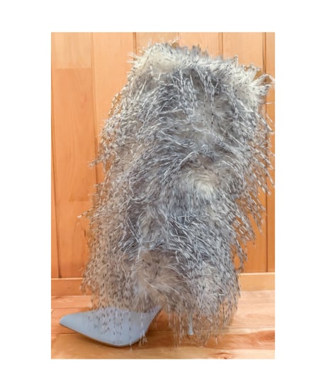 (25.5cm)モケモケデザインブーツ