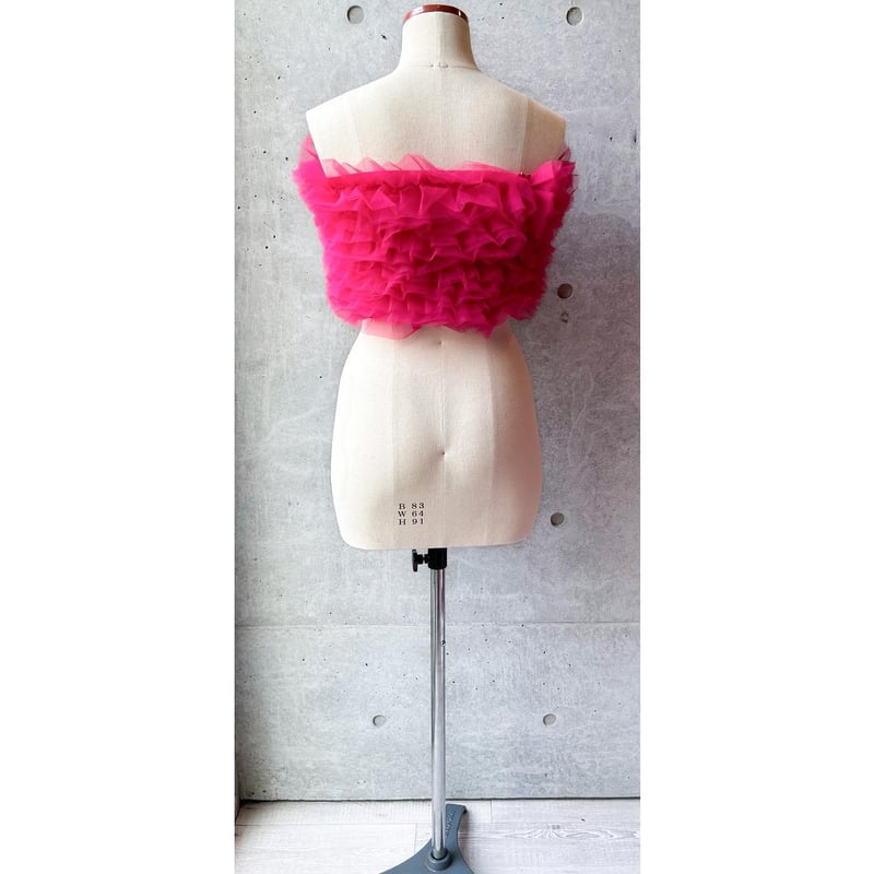 Melt the lady サンドストームチュールベアトップ キャミソール Melt the lady サンドストームチュールベアトップ キャミソール