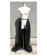 チュールロングスカート