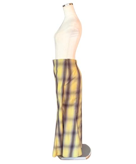 チェックフレアスカート