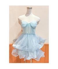 チュールコルセットビスチェ